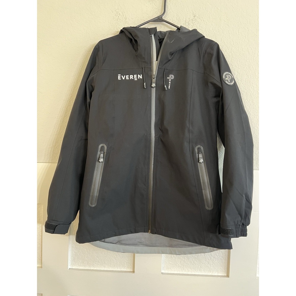 Pelle P Everen Womens Black Softshell Hooded Jacket Size M Slim Fit K3